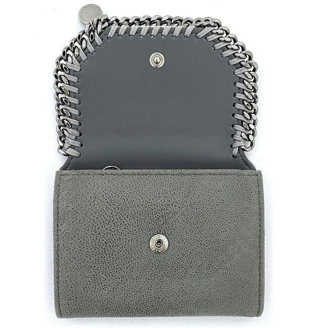 ステラ マッカートニー 二つ折り 財布 グレー シルバー ファラベラ  