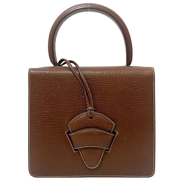 LOEWE ロエベ ハンドバッグ バルセロナ ブラウン 美品 レザー LOEWE ロエベ ハンドバッグ バルセロナ ブラウン 美品 レザー
