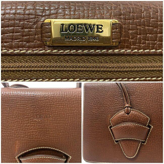 LOEWE ロエベ ハンドバッグ バルセロナ ブラウン 美品 レザー LOEWE ロエベ ハンドバッグ バルセロナ ブラウン 美品 レザー