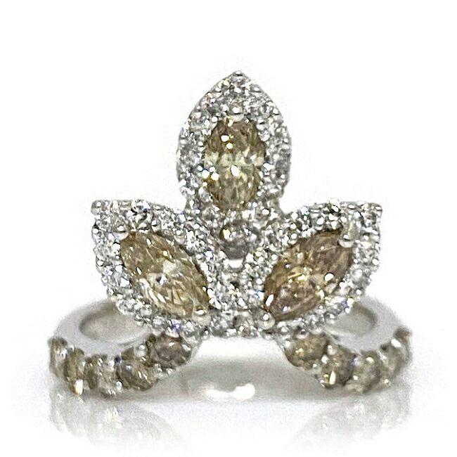 ダイヤ リング WG ホワイトゴールド 指輪 10号 K18WG 750 ダイヤモンド