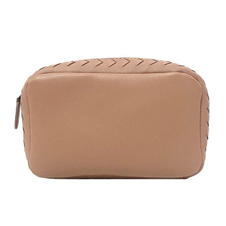 BOTTEGA VENETA ブラウンレザーポーチ