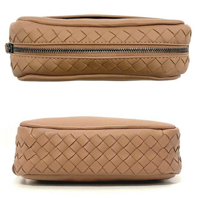 BOTTEGA VENETA ボッテガヴェネタ ポーチ ピンクベージュ イントレ  