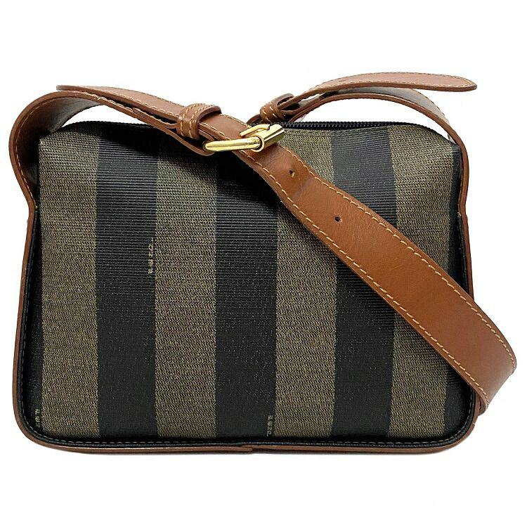 国内正規□ フェンディ ショルダーバッグ ブラウン カーキ ブラック