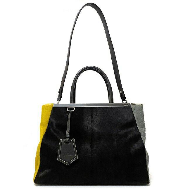 FENDI フェンディ 2way バッグ トゥージュール ブラウン グレー  