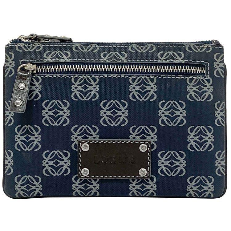 LOEWE ロエベ 　アナグラム 　ポーチ 　コスメポーチ レザー 　ブルー 楽天市場】LOEWE ロエベ BRACELET POUCH ブレスレット ポーチ