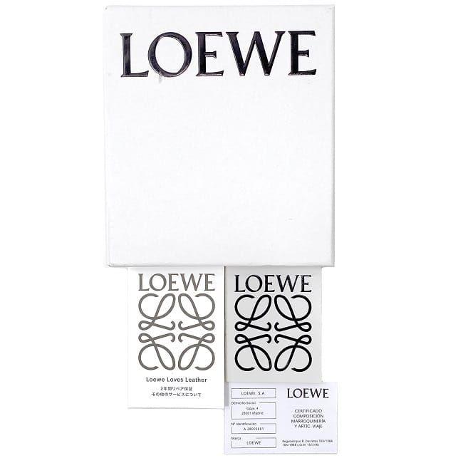 LOEWE ロエベ 三つ折り 財布 トライフォールド ウォレット レッド 