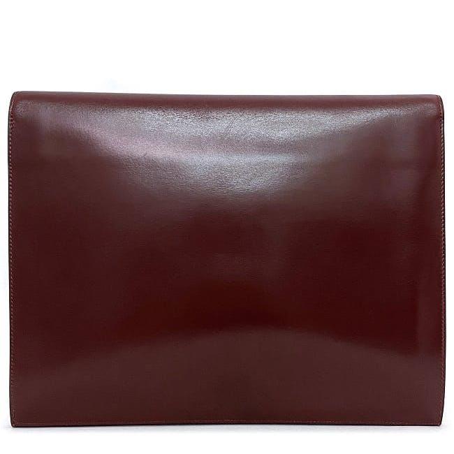 HERMES エルメス クラッチバッグ ファコ ボルドー 美品 レザー  