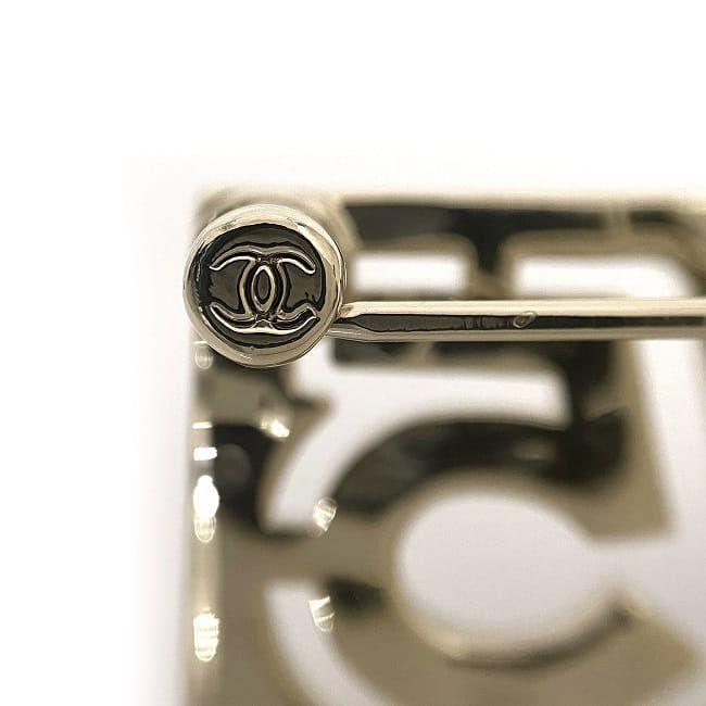 CHANEL シャネル ブローチ ゴールド ホワイト NO5 美品 GP フェイク  