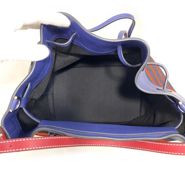 LOEWE ロエベ 巾着 バッグ ミッドナイト ストライプ ネイビー
