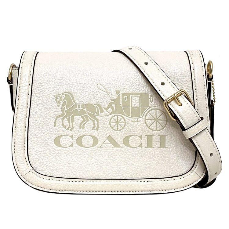 コーチ ショルダーバッグ カメラバッグ ジェス ホースアンドキャリッジ 白 セール☆Coachホース＆キャリッジクロスボディカメラバッグ