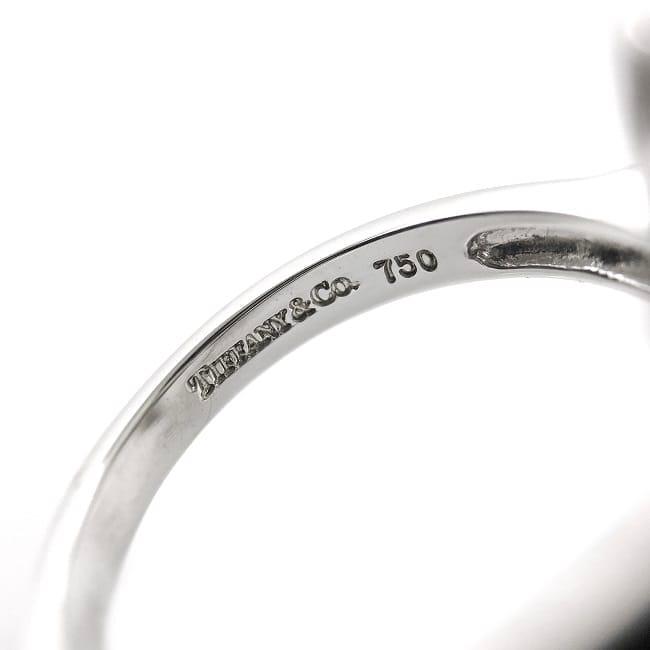 ［美品］ティファニー ラビングハート リング 一粒ダイヤ ＃10 美品］ティファニー ラビングハート リング 一粒ダイヤ ＃10