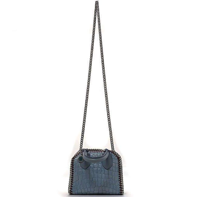 Stella McCartney ショルダーバッグ ブルー Stella McCartney Falabella Mini Chain Shoulder Bag in Navy Blue
