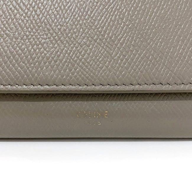 CELINE セリーヌ 二つ折り 長財布 ラージフラップ ウォレット ベージュ 
