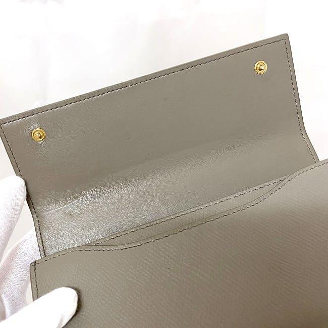 【美品】CELINE 長財布 ラージ フラップ ウォレット　ベージュ CELINE セリーヌ 二つ折り 長財布 ラージフラップ ウォレット