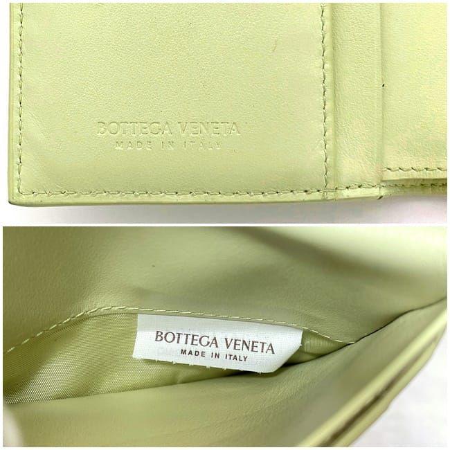 BOTTEGA VENETA 二つ折り財布 ライトグリーン BOTTEGA VENETA ボッテガ ヴェネタ 二つ折り 財布 ライト