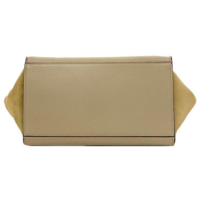 CELINE セリーヌ 2way バッグ トラペーズ グレー ベージュ 169543 美品 