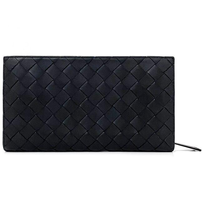 Bottega Venetaボッテガヴェネタ 長財布 イントレチャート ブラック ボッテガ・ヴェネタ BOTTEGA VENETA イントレチャート 長財布