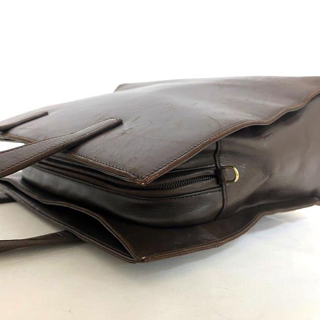 LOEWE ロエベ ハンドバッグ ダブルジップ アナグラム ネイビー 中古 LOEWE ロエベ アナグラム トートバッグ ショルダーバッグ