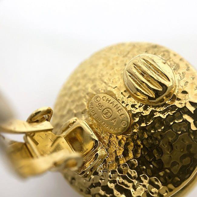 CHANEL シャネル イヤリング ゴールド パールホワイト ロゴ GP パール  