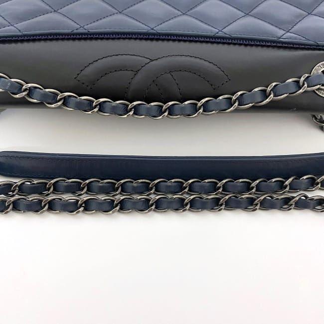 CHANEL シャネル チェーン ショルダーバッグ ネイビー ブラック