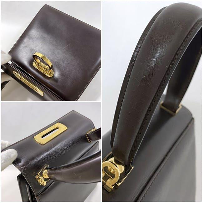 美品 サルヴァトーレフェラガモ メッセンジャーバッグ ナイロン 光沢 ブラウン 楽天市場】フェラガモ バッグ ナイロン（ショルダーバッグ