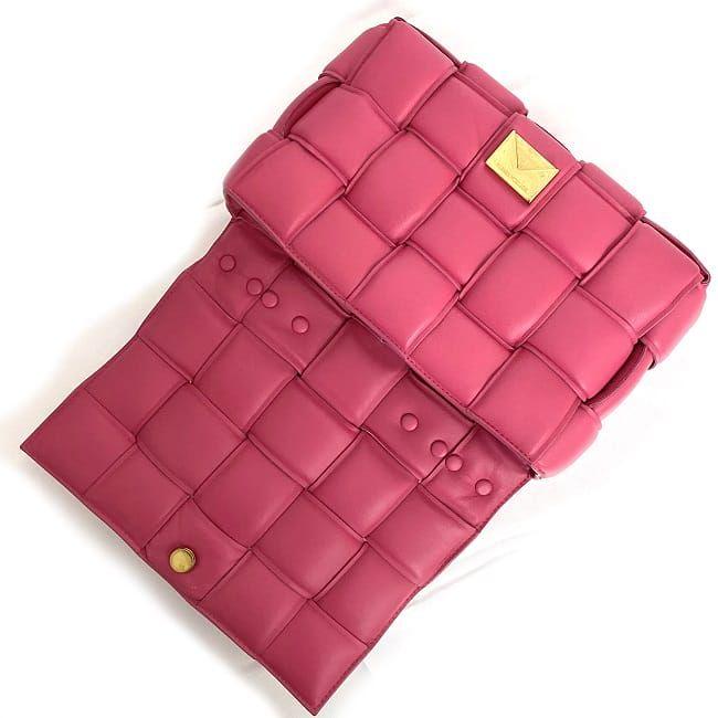 ボッテガヴェネタ2way イントレチャート チェーンショルダー ピンク