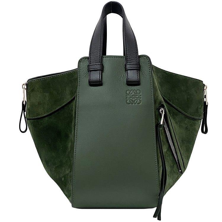 LOEWE ロエベ ハンドバッグ ハンモック スモール カーキ グリーン  