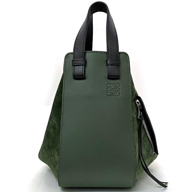 LOEWE ロエベ ハンドバッグ ハンモック スモール カーキ グリーン 