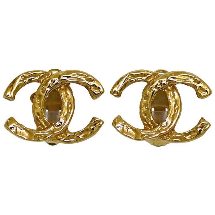 シャネル イヤリング ゴールド A02452 美品 ココマーク GP 中古 93 P  