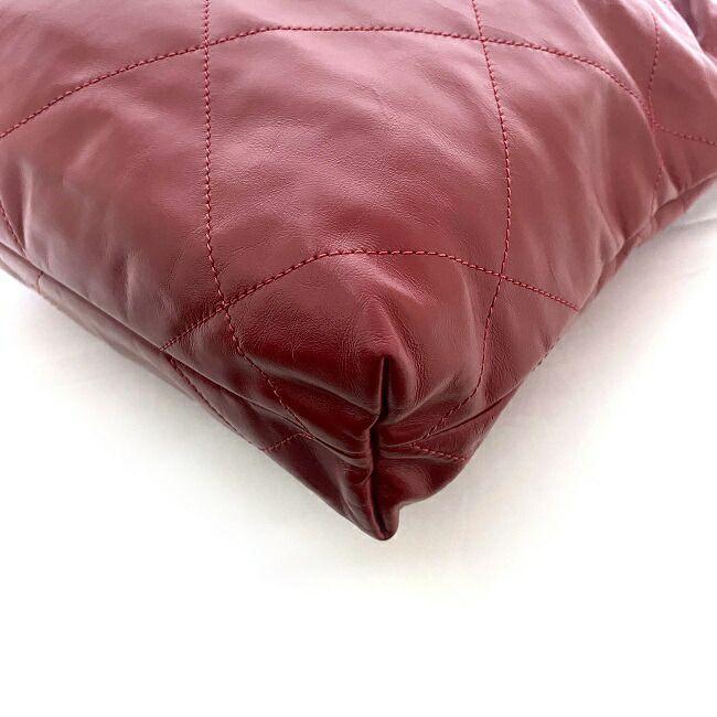 CHANEL（シャネル） 巾着 ハンドバッグ レッド シャネル22 AS3260 美品