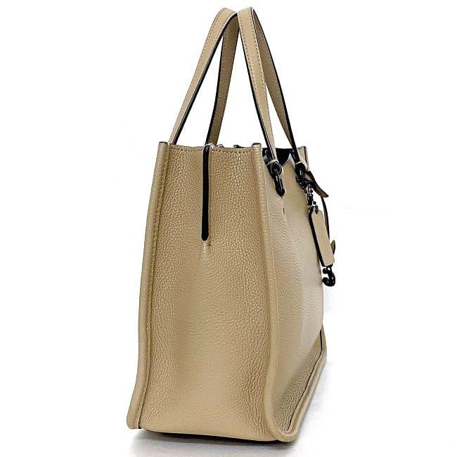 コーチ 2way バッグ ベージュ C3460 美品 レザー 中古 COACH  