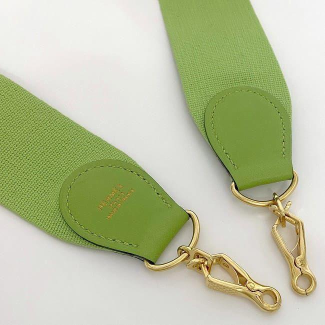 『美品』HERMES❣️エルメス❣️ショルダーストラップ❣️アップルグリーン HERMES エルメス ショルダーストラップ グリーン アップル