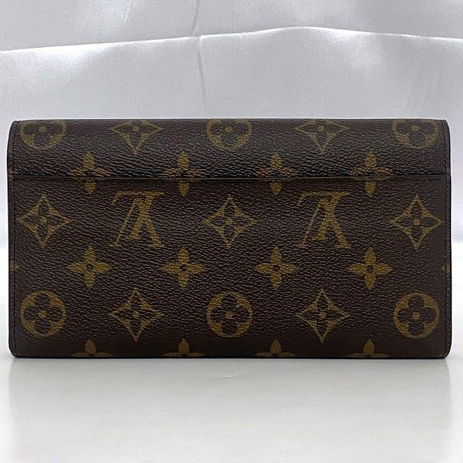 【美品】ルイヴィトン モノグラム ポルトフォイユ サラ 二つ折り財布 ブラウン LOUIS VUITTON ルイ ヴィトン 二つ折り 長財布 ポルトフォイユ
