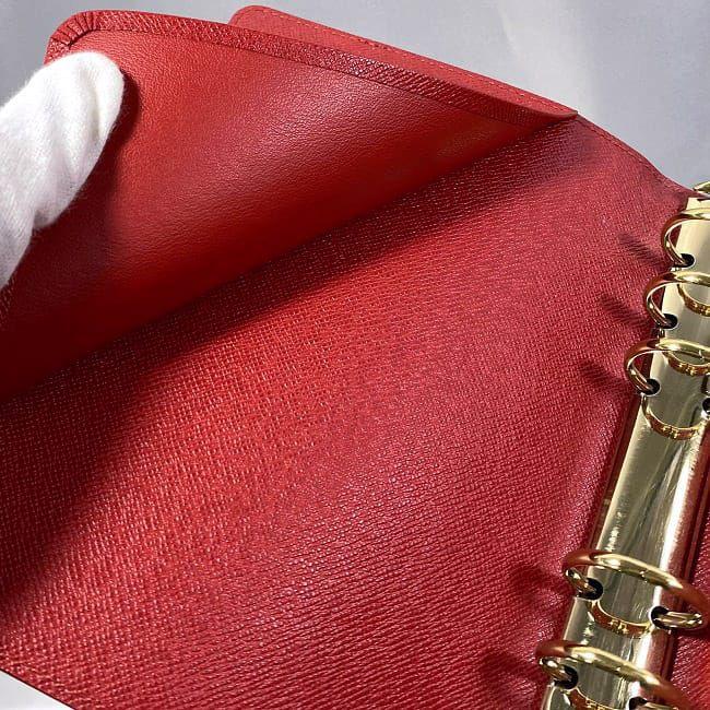 LOUIS VUITTON ルイ ヴィトン 手帳カバー アジェンダ MM レッド 