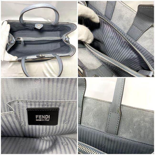 FENDI（フェンディ） 2way バッグ トゥージュール ブルー グレー
