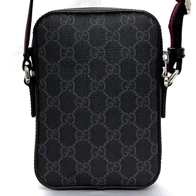 GUCCI（グッチ） ショルダーバッグ グレー ブラック GGスプリーム