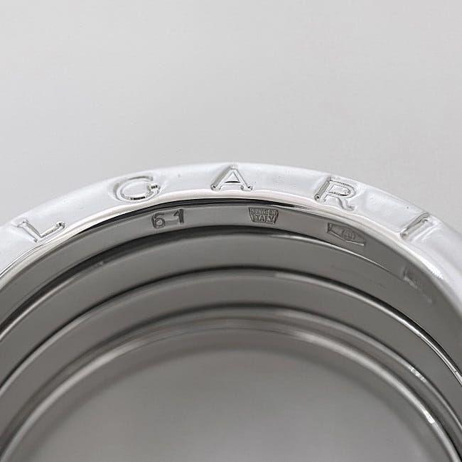 ゼロワン ブルガリ B-Zero 1 リング ホワイトゴールド ビーゼロワン f