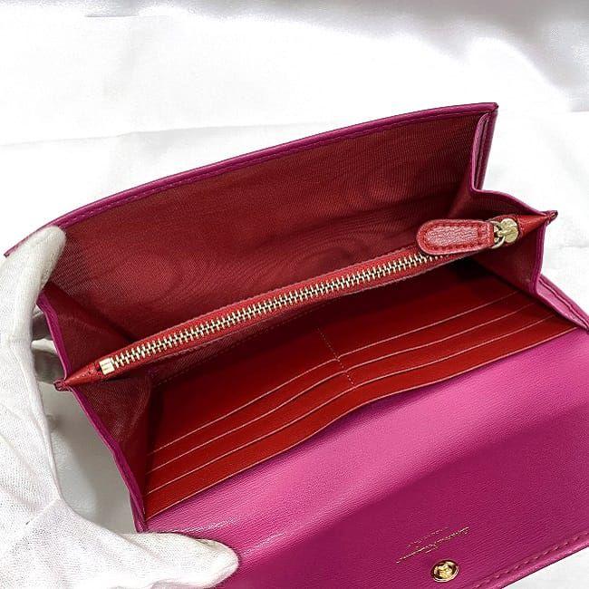 FERRAGAMO サルヴァトーレ フェラガモ 二つ折り 長財布 ピンク