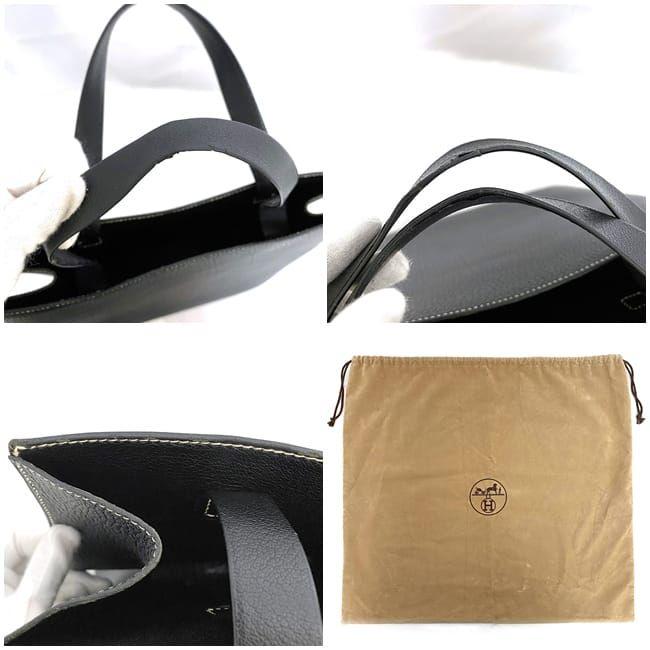 HERMES エルメス トートバッグ ルーシー GM ブラック f-20525