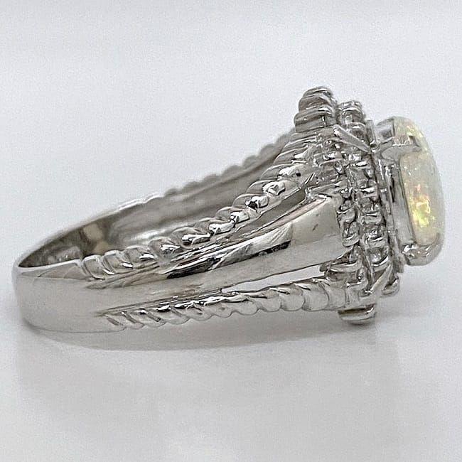 リング f-20681 指輪 美品 Pt900 オパール ダイヤモンド 中古 RING（PORTER） リング f-20681 指輪 美品 Pt900 オパール