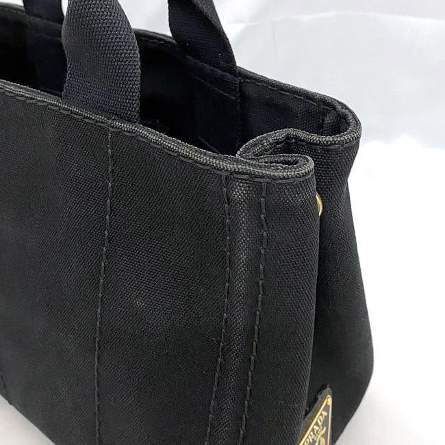 PRADA（プラダ） トートバッグ f-21154 ブラック カナパ 1BG439 美品