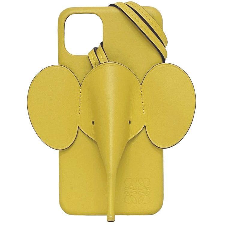 ロエベ iPhone 11 PRO MAX ケース イエロー エレファント iPhone 11 Pro Max ロエベ PRO MAX ケース f-21207 イエロー