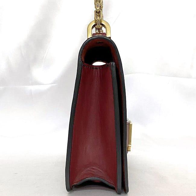 クリスチャン ディオール チェーン ショルダーバッグ レッド J'ADIOR