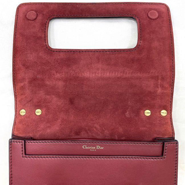 美品　Dior ジャディオール　チェーン　レザー　ショルダーバッグ　赤　レッド 美品 Dior ジャディオール チェーン レザー ショルダーバッグ 赤