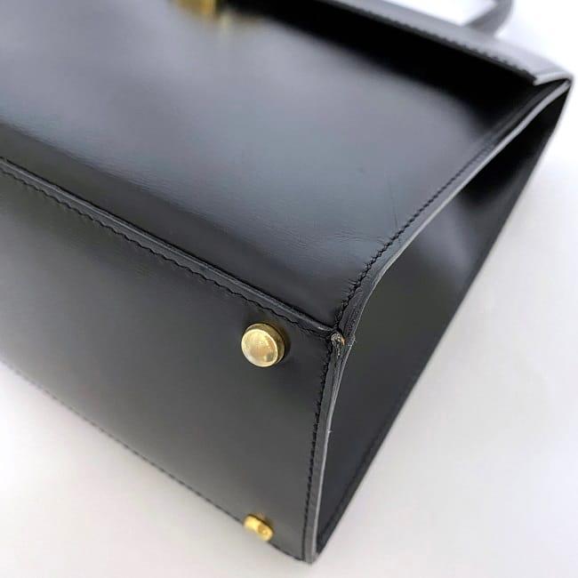 CELINE セリーヌ トップハンドル バッグ f-21305 ブラック サークル 