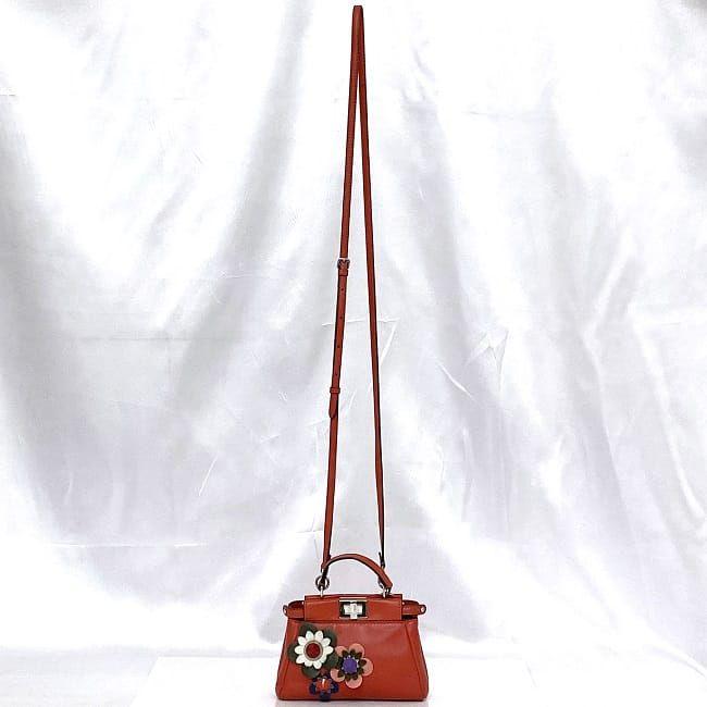 FENDI フェンディ 2way バッグ マイクロ ピーカブー f-21342 レッド 