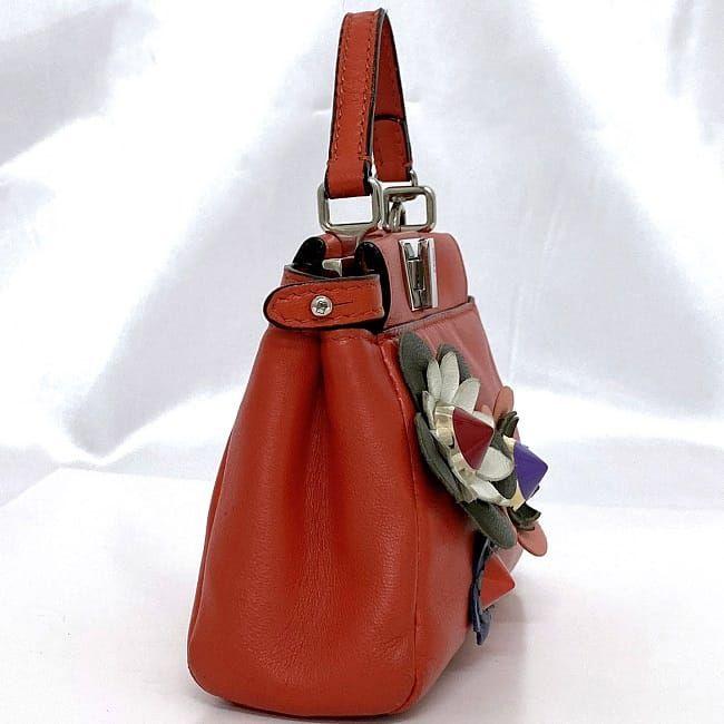 FENDI フェンディ 2way バッグ マイクロ ピーカブー f-21342 レッド 