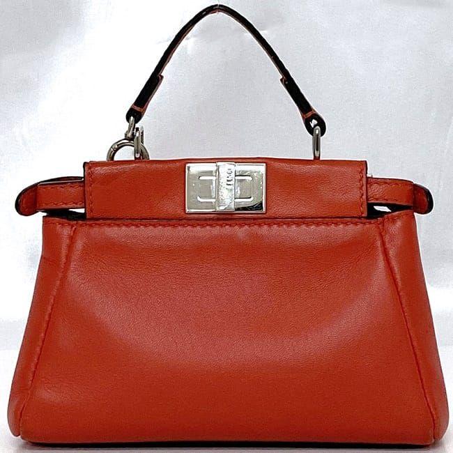 FENDI フェンディ 2way バッグ マイクロ ピーカブー f-21342 レッド 