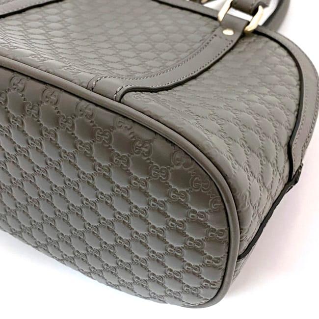 GUCCI グッチ 2way バッグ f-21470 グレー マイクロシマ 449654 GUCCI グッチ 2way バッグ f-21470 グレー マイクロシマ 449654