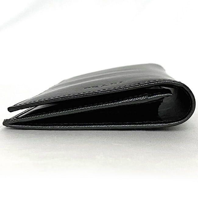 PRADA プラダ 二つ折り 長財布 f-21482 ブラック NERO M836 美品 PRADA プラダ 二つ折り 長財布 f-21482 ブラック NERO M836 美品
